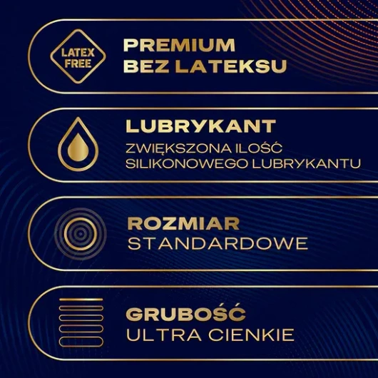 Durex Perfect Feel Premium Non-Latex Unikalne uczucie ciepła Prezerwatywy, 3 sztuki