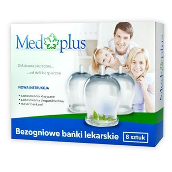 MedPlus Bezogniowe bańki lekarskie, 8 sztuk