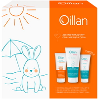 Oillan Zestaw wakacyjny Emulsja z filtrem, żel do kąpieli, krem ochronny
