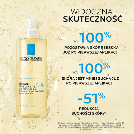 LA ROCHE-POSAY Lipikar AP+ Olejek myjący do ciała, 400ml DATA WAŻNOŚCI 01/2026