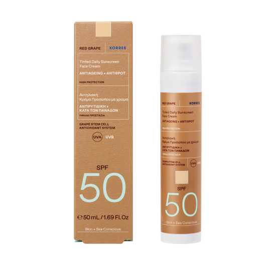 Korres Red Grape Koloryzujący krem ochronny SPF50, 50 ml