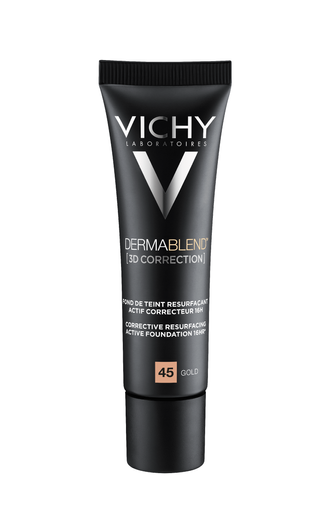 VICHY DERMABLEND KOREKTA 3D Podkład wyrównujący powierzchnię skóry odcień 45 gold,30 ml