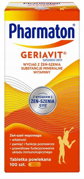 PHARMATON GERIAVIT, 100 tabletek powlekanych