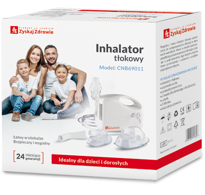  INHALATOR tłokowy CNB69011 Zyskaj Zdrowie,  1 sztuka