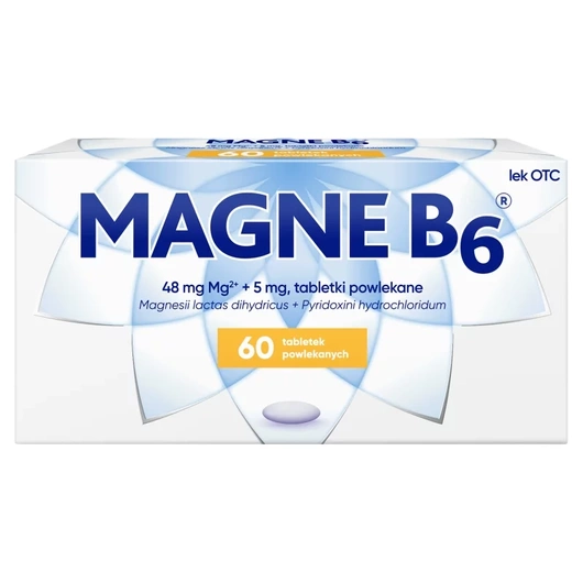 MAGNE-B6 (48 mg + 5 mg), 60 tabletek powlekanych