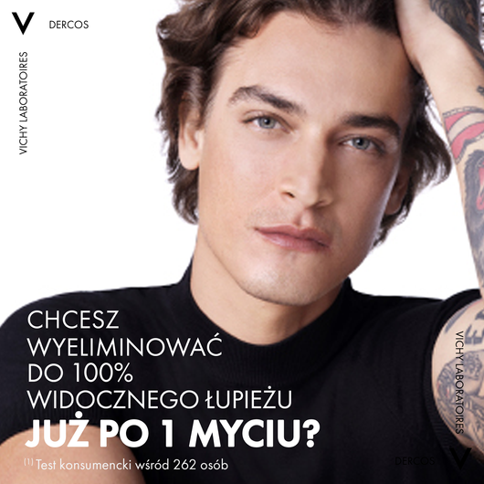 VICHY Dercos DS Szampon przeciwłupieżowy do włosów normalnych i przetłuszczających się, 200ml