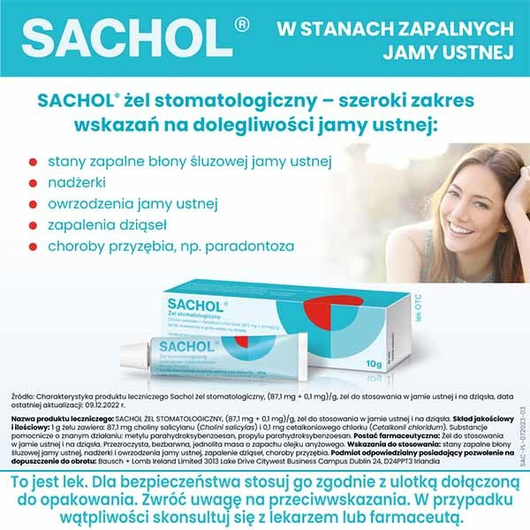 Sachol Żel stomatologiczny, 10 g