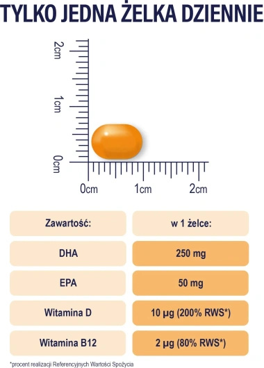 Naturell Omega 3 Uczeń, 27 żelek