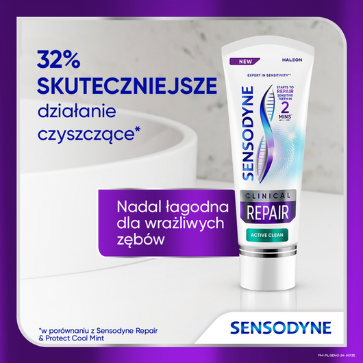 Sensodyne Clinical Repair & Active White Pasta wybielająca do zębów, 75 ml