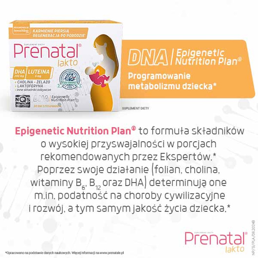 PRENATAL Lakto, 30 + 30 kapsułek
