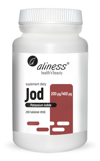 Aliness Jod (jodek potasu) 200 µg / 400 µg, 200 tabletek