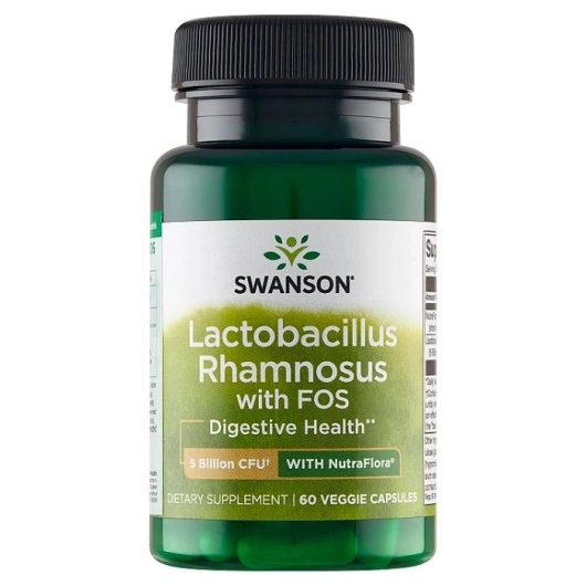 Swanson Lactobacillus Rhamnosus z FOS, 60 kapsułek