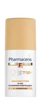 PHARMACERIS F LUID OCHRONNO-KORYGUJĄCY Z NAJWYŻSZĄ OCHRONĄ SPF 50+ 01 Ivory
