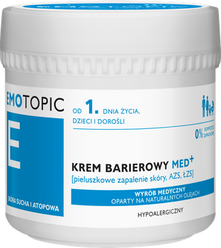 EMOTOPIC Krem barierowy MED+ pieluszkowe zapalenie skóry, AZS, ŁZS, 75ml