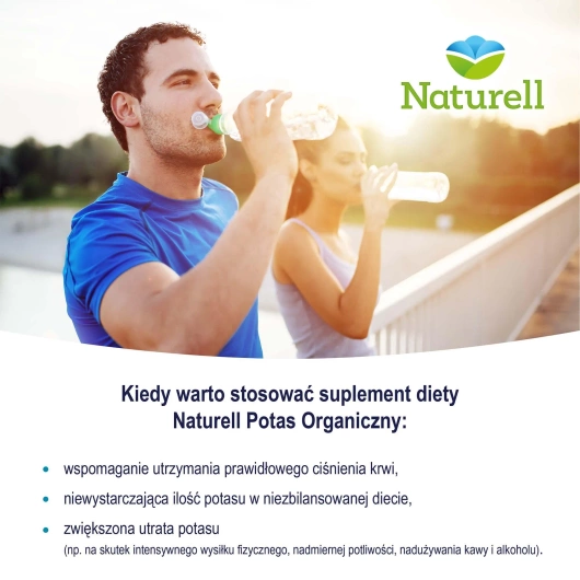 NATURELL Potas organiczny, 100 tabletek