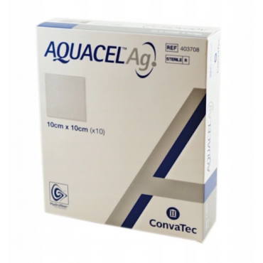 Opatrunek AQUACEL AG + Extra wzmocnienie, 10x10cm, 1 sztuka 