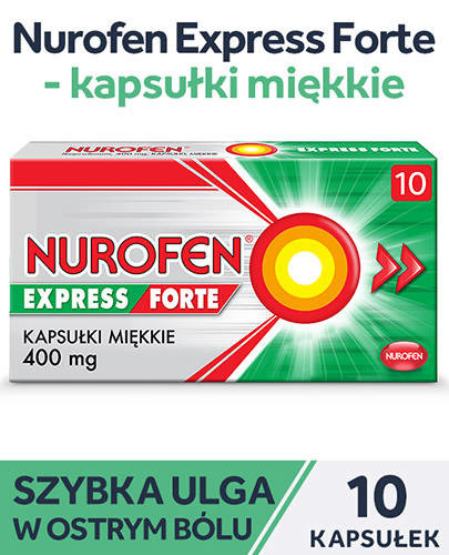 NUROFEN EXPRESS FORTE 400 mg x 10 kapsułek miękkich