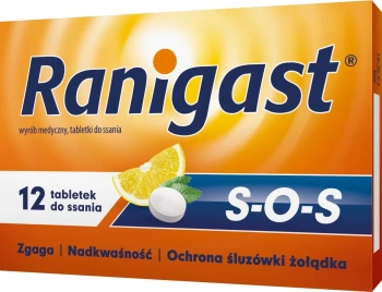RANIGAST S-O-S x 12 tabletek do ssania