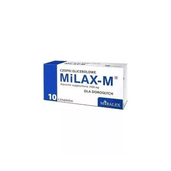 MILAX-M Czopki glicerynowe dla dorosłych x 10 sztuk