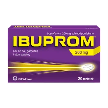 Ibuprom tabletki powlekane 200mg x 20 sztuk