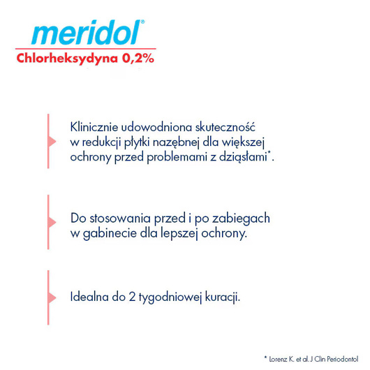 Meridol Chlorheksydyna 0,2% Płyn do płukania jamy ustnej, 300 ml