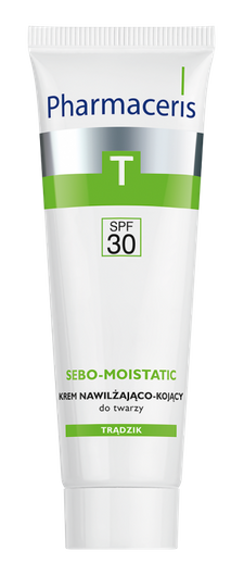 PHARMACERIS T SEBO-MOISTATIC Krem nawilżająco-kojący do twarzy SPF30, 50 ml