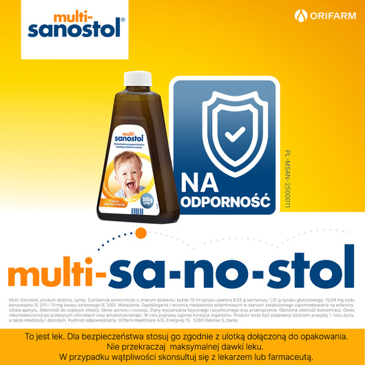 MULTI-SANOSTOL syrop, 300 ml
