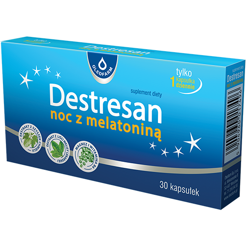 DESTRESAN Noc z melatoniną x 30 kapsułek