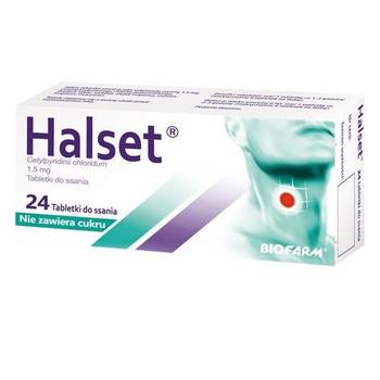 HALSET 1,5 mg x 24 tabletki do ssania