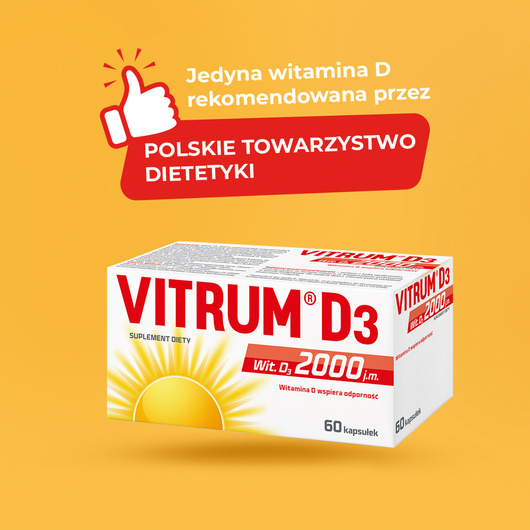 Vitrum D3 2000 j.m., 60 kapsułek