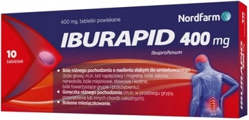 Iburapid 400 mg, 10 tabletek powlekanych