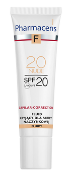 PHARMACERIS F Fluid kryjący do cery naczynkowej SPF20 - nude 30 ml