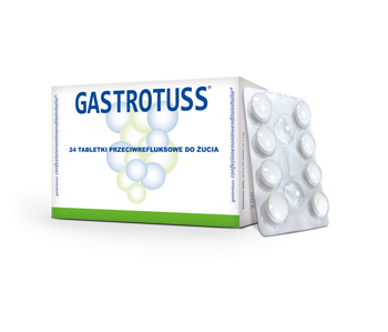 Gastrotuss tabletki do żucia, 24 sztuki