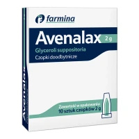 Avenalax glicerolowe czopki doodbytnicze 2 g, 10 sztuk