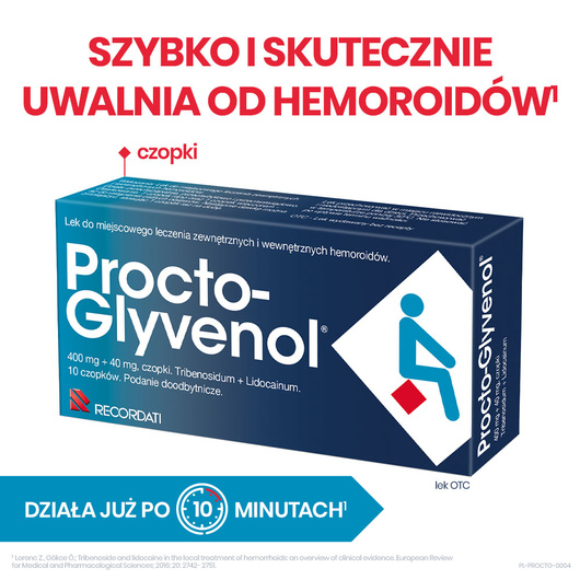 PROCTO-GLYVENOL, 10 czopków