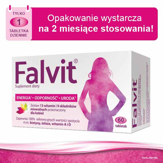 Falvit®, witaminy dla kobiet, 60 tabletek