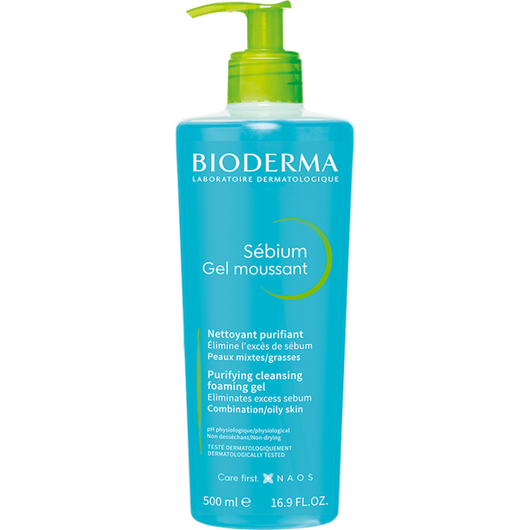 Bioderma Sébium Gel Moussant Żel do mycia skóry trądzikowej, 500 ml