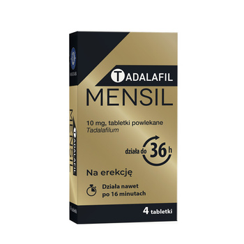Tadalafil Mensil 10 mg, 4 tabletek powlekanych