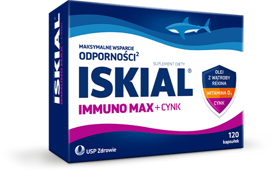 Iskial Immuno Max + Cynk 6+ kapsułki, 120 sztuk