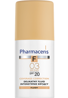 Pharmaceris F Coverage-Correction 03 Bronze Delikatny fluid intensywnie kryjący SPF 20, 30 ml