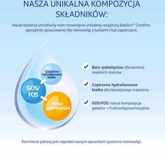 Bebilon Comfort 2, żywność specjalnego przeznaczenia medycznego dla niemowląt od 6. miesiąca, 400 g