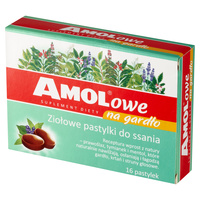 AMOLOWE NA GARDŁO, 16 pastylek do ssania