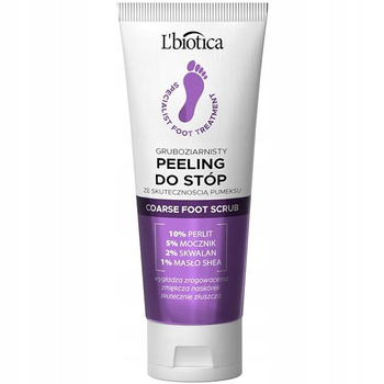 L'BIOTICA Gruboziarnisty Peeling do stóp 75ml