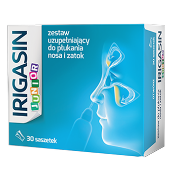 IRIGASIN JUNIOR zestaw uzupełniający do płukania nosa i zatok