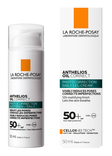 LA ROCHE-POSAY Anthelios Oil correct Żel-krem korygujący niedoskonałości SPF50+, 50ml DATA WAŻNOŚCI 30/10/2025