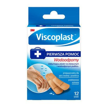 VISCOPLAST Plastry wodoodporne x 1 opakowanie, 12 sztuk