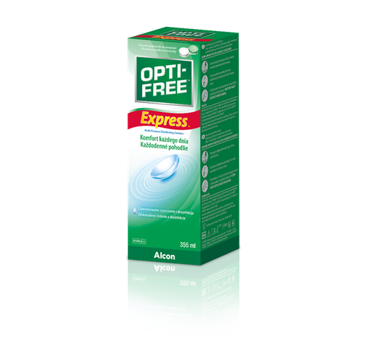 OPTI-FREE EXPRESS Wielofunkcyjny płyn do soczewek kontaktowych, 355ml