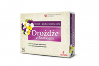 DROŻDŻE Z BRATKIEM x 60 tabletek powlekanych