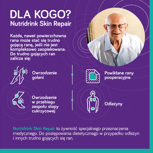 Nutridrink Skin Repair o smaku czekoladowym, 4x200ml