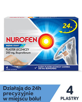 NUROFEN MIĘŚNIE I STAWY plastry lecznicze x 4 sztuki